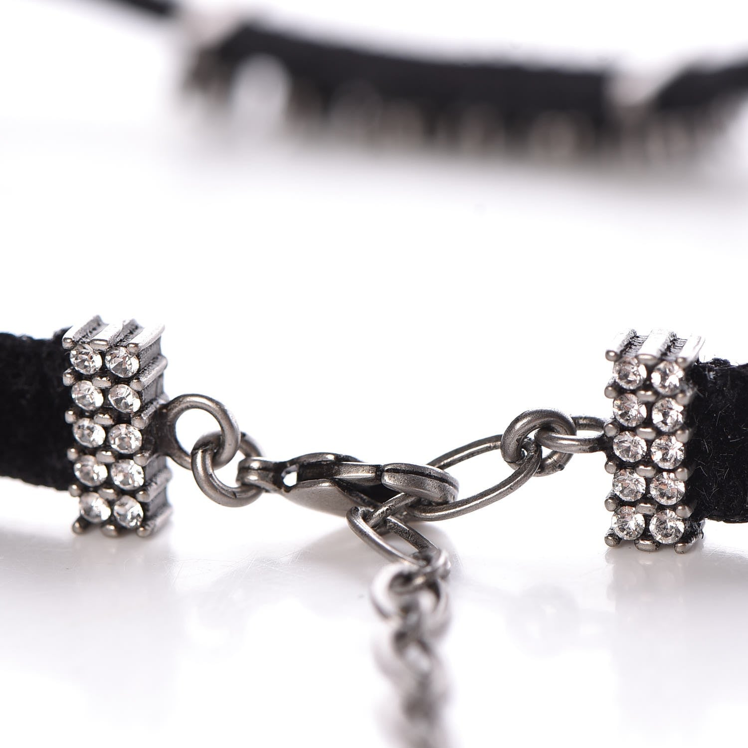 Christian Dior Velvet Crystal J’Adior Choker Necklace Black 4 of 6