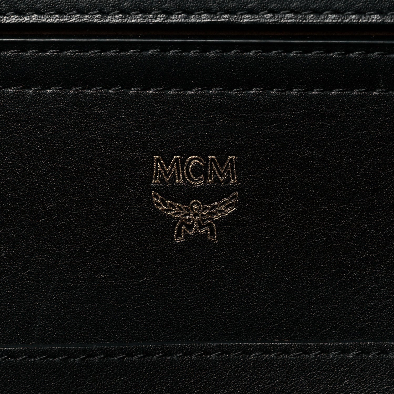 MCM Coated Canvas Studded Shopper Tote Black 5 of 9