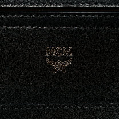 MCM Coated Canvas Studded Shopper Tote Black 5 of 9