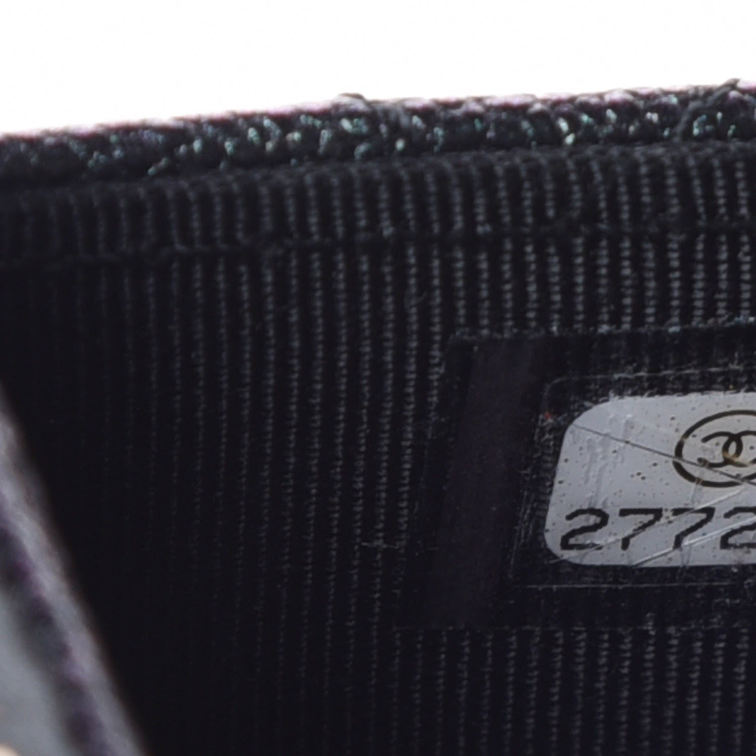 Chanel Iridescent Caviar Quilted Classic Pouch With Handle Black 8 of 9
