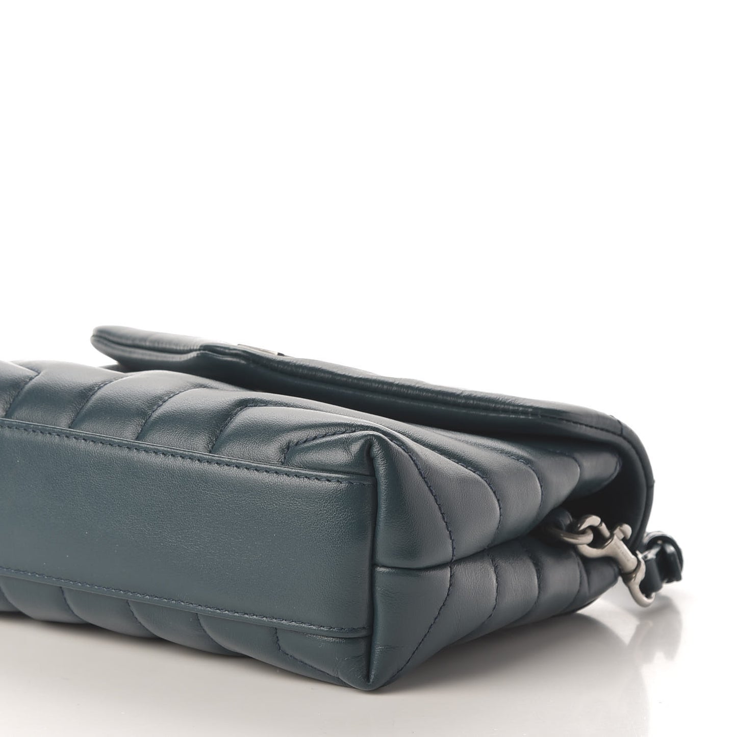 Calfskin Y Quilted Monogram Toy Loulou Satchel Dark Turquoise