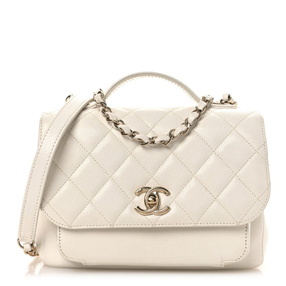 Chanel Caviar Quilted Medium Business Affinity Flap White 1 of 11