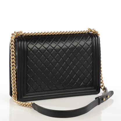 Chanel Lambskin Quilted Large Boy Flap Black 3 of 8