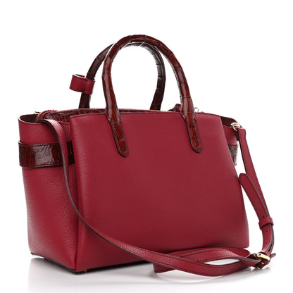 Nancy Gonzalez Calfskin Crocodile Cristie Satchel Red 4 of 17
