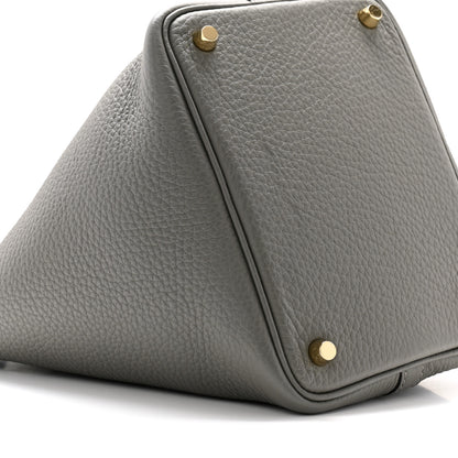 Hermes Taurillon Clemence Picotin Lock 18 PM Etain 9 of 10
