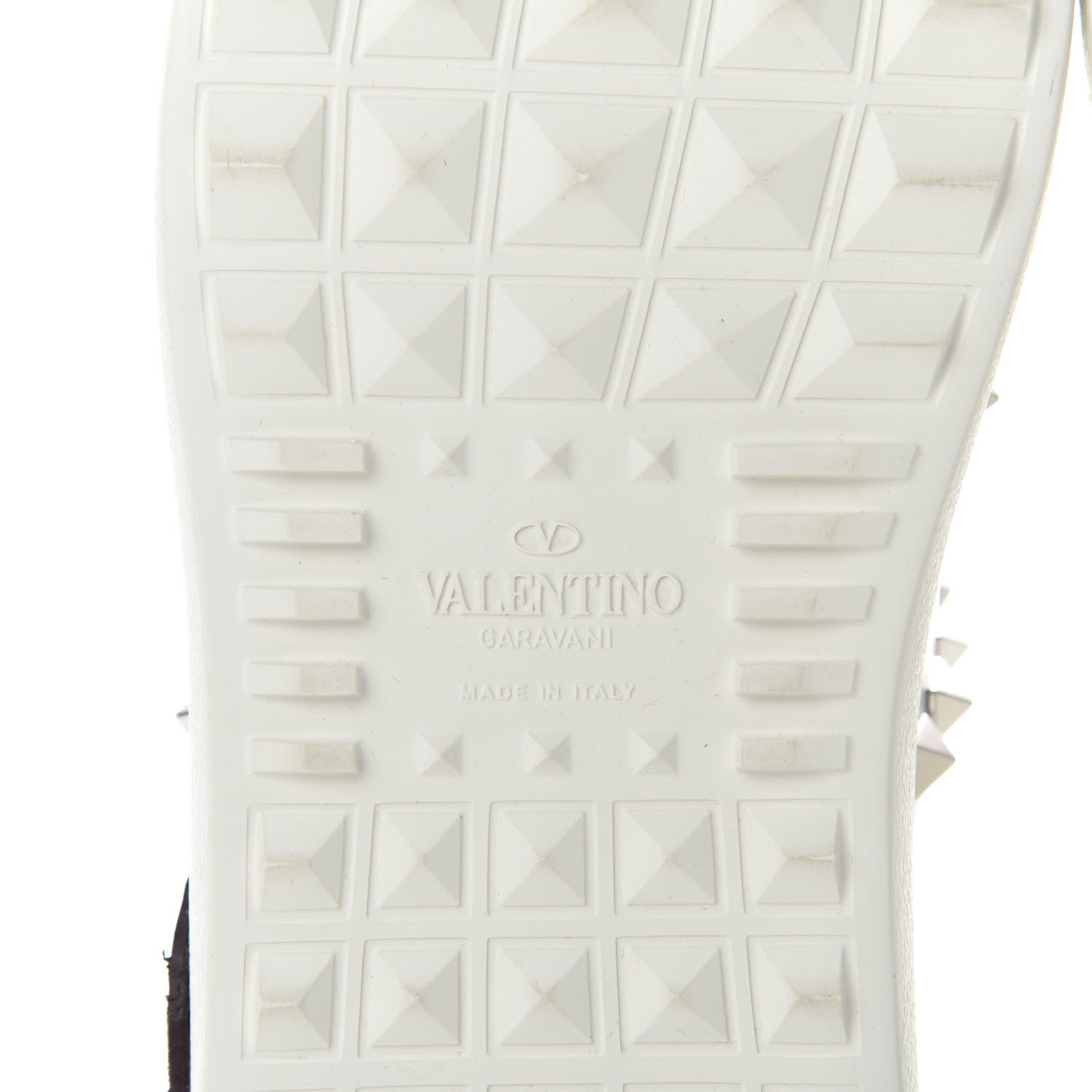 Valentino Garavani X UNDERCOVER Calfskin Butterfly Womens Rockstud Untitled Open Sneakers 39 White Silver 9 of 11