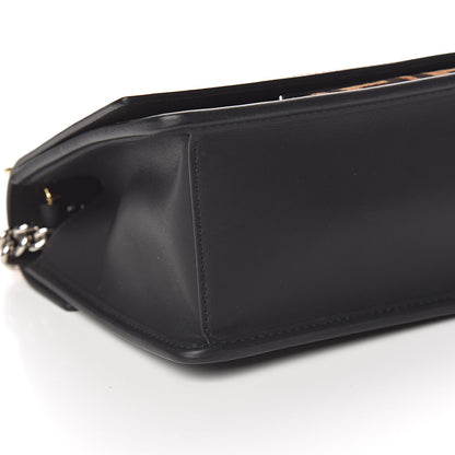 Fendi Vitello Century Velvet F is Fendi FF Small Kan I Shoulder Bag Black Tobacco 10 of 11