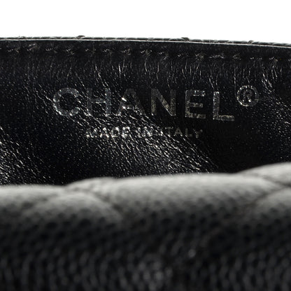Chanel Caviar East West Flap Bag Black 9 of 9