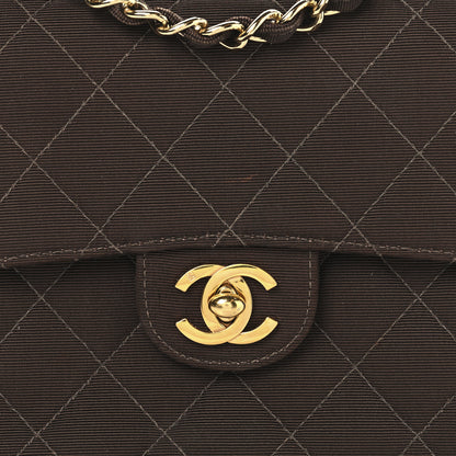 Chanel Grosgrain Quilted Mini Square Flap Brown 8 of 12