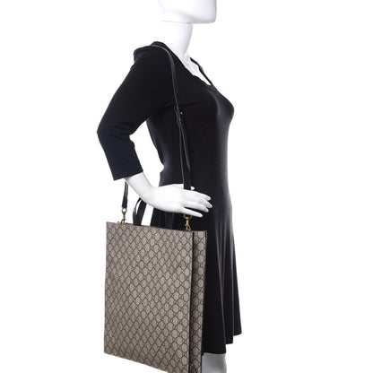 Gucci GG Supreme Monogram L'Aveugle Par Amour Print Vertical Tote Black 2 of 11