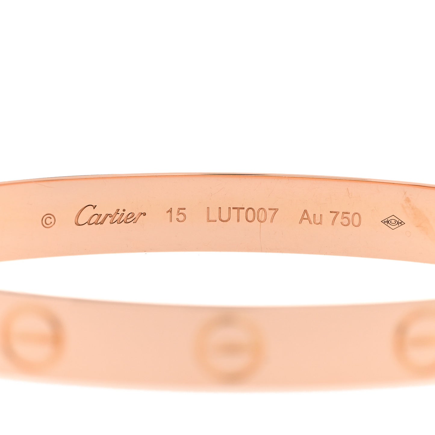 18K Pink Gold LOVE Bracelet 15