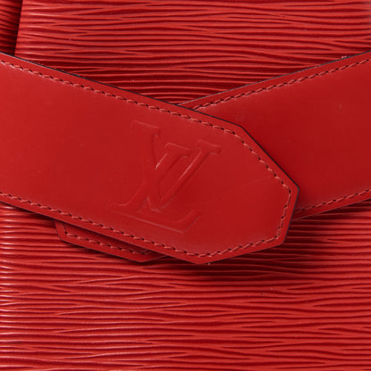 Louis Vuitton Epi Sac D'Epaule Castillan Red 6 of 8