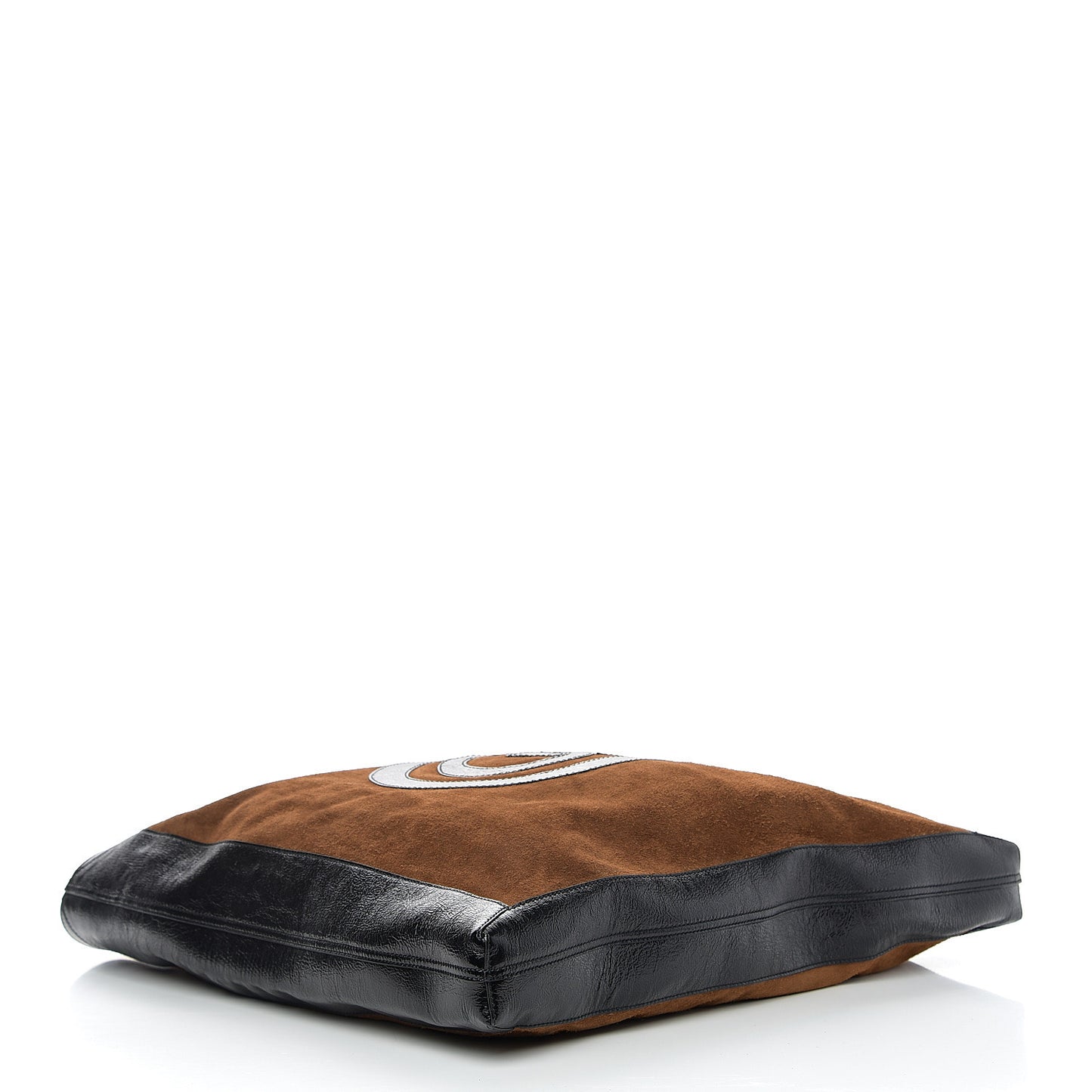 Suede Large Ophidia Vertical Shopping Tote Chestnut