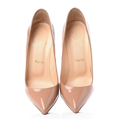 Christian Louboutin Patent Pigalle 120 Pumps 37.5 Nude 5 of 10