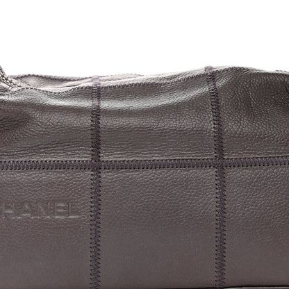 Chanel Metallic Caviar Square Stitched Bag Purple 8 of 10