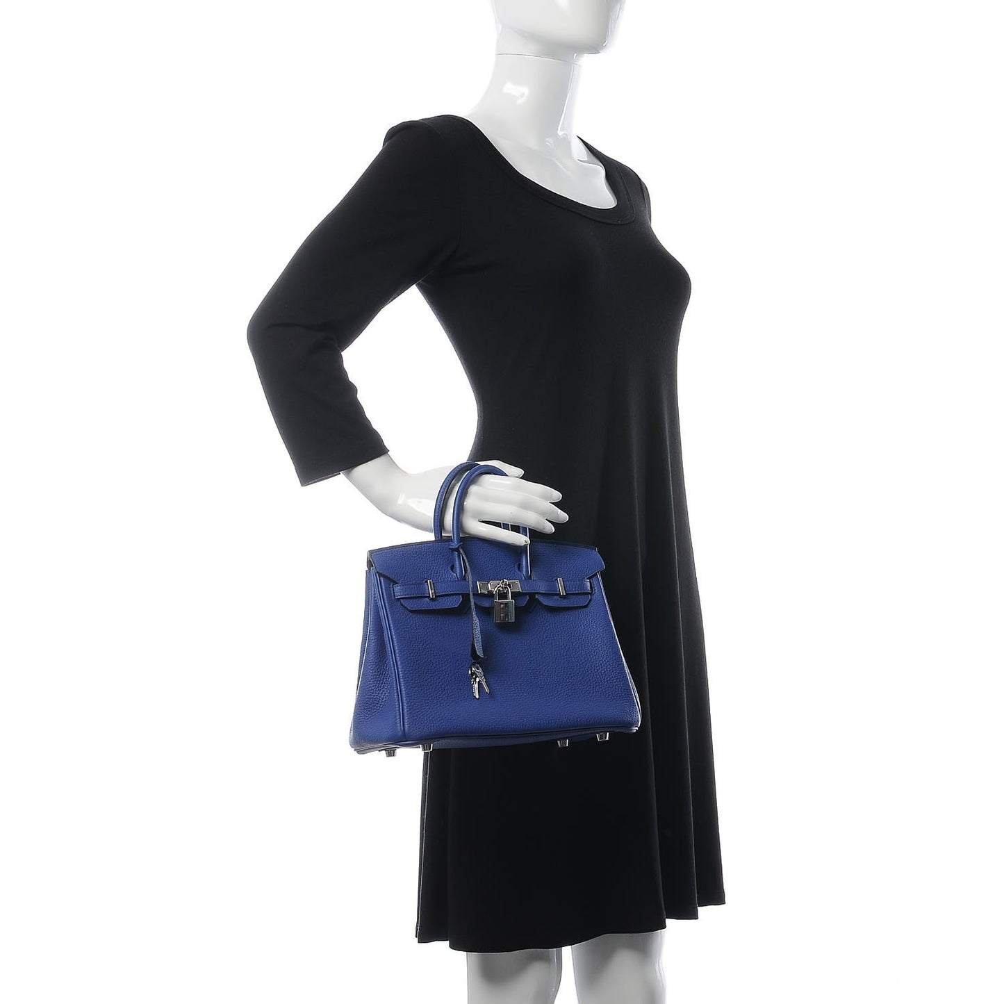 Togo Birkin 25 Bleu Electrique