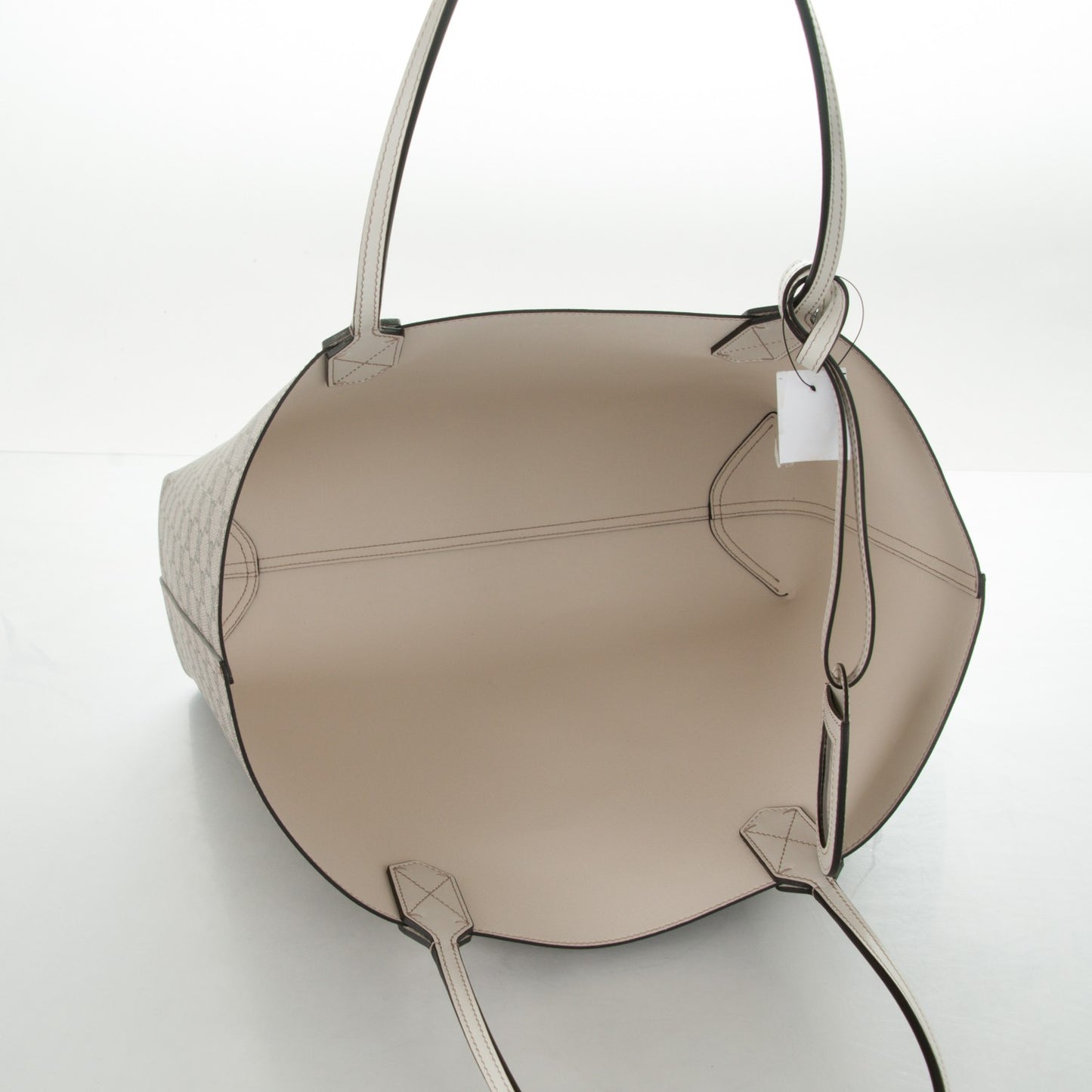 GG Supreme Monogram Medium Reversible Tote Beige White