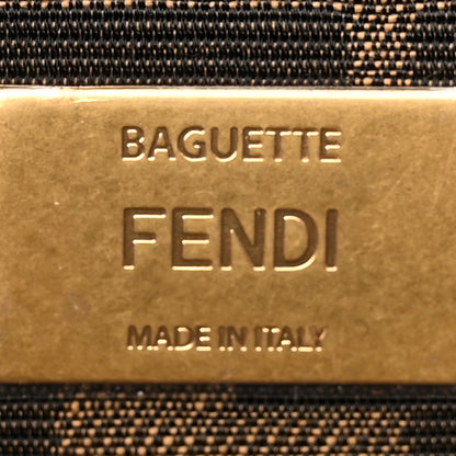 Fendi Shearling FF Midi Chain Baguette Ebano 7 of 10