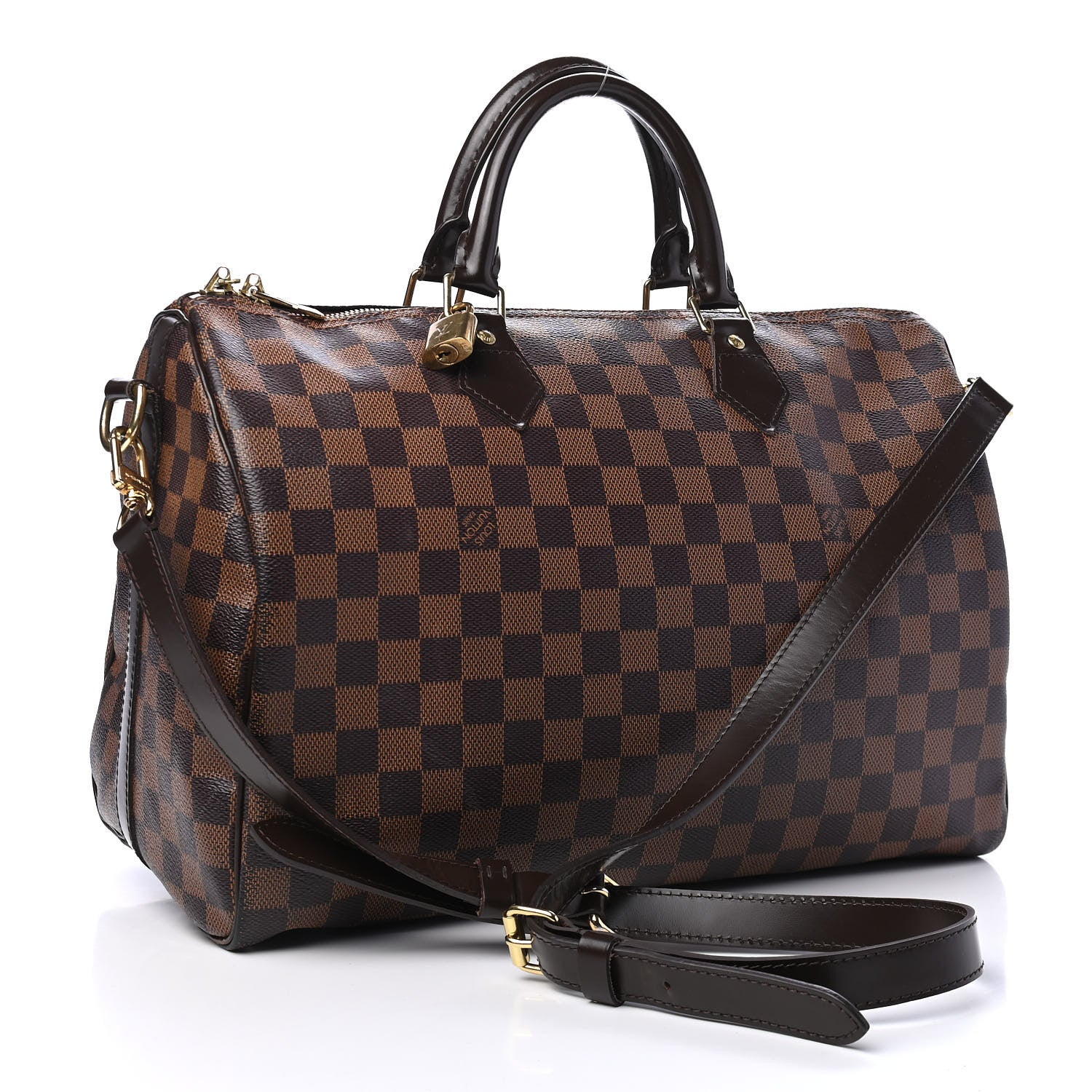 Louis Vuitton Damier Ebene Speedy Bandouliere 35 2 of 6