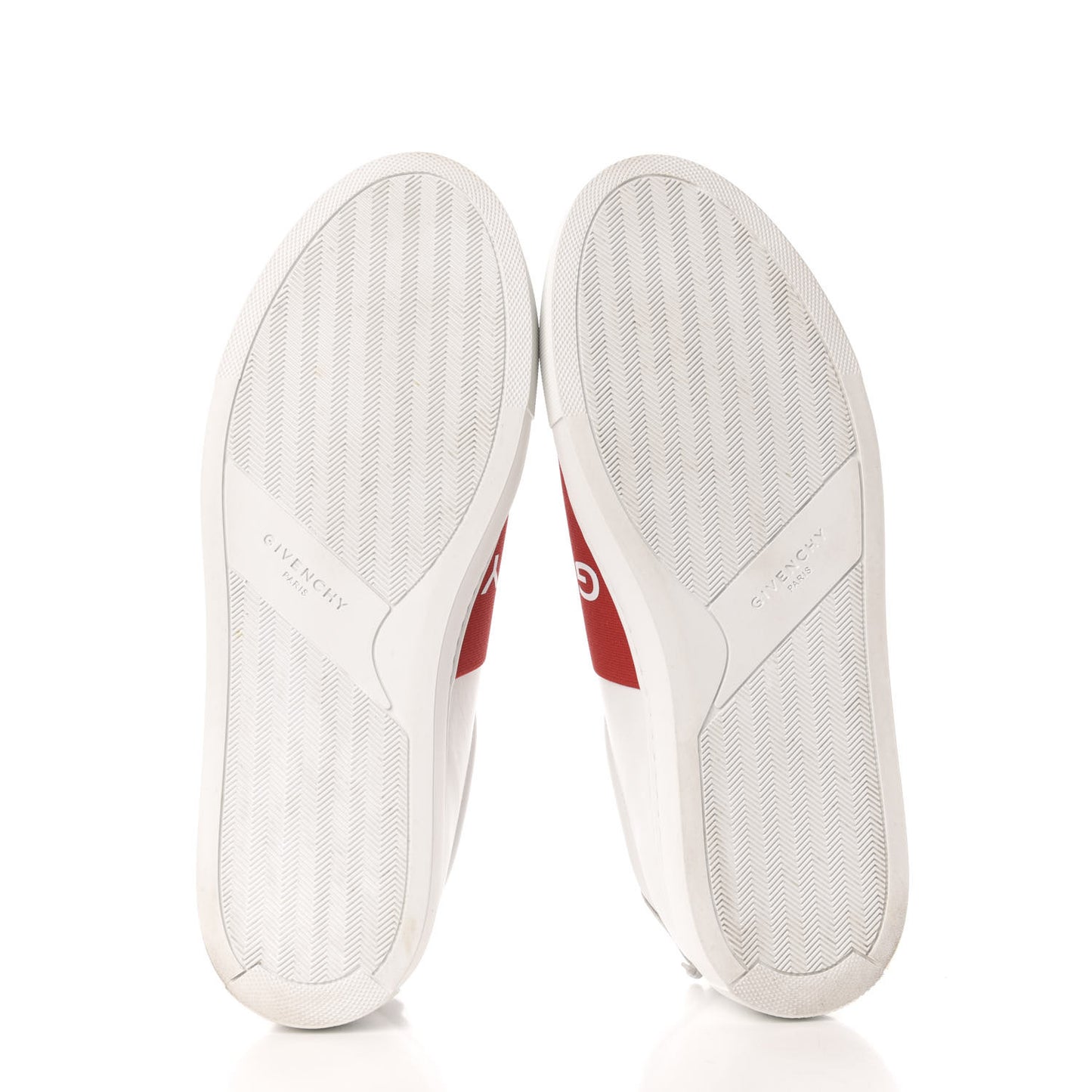 Calfskin Band Logo Womens Urban Street Sneakers 42 White Red