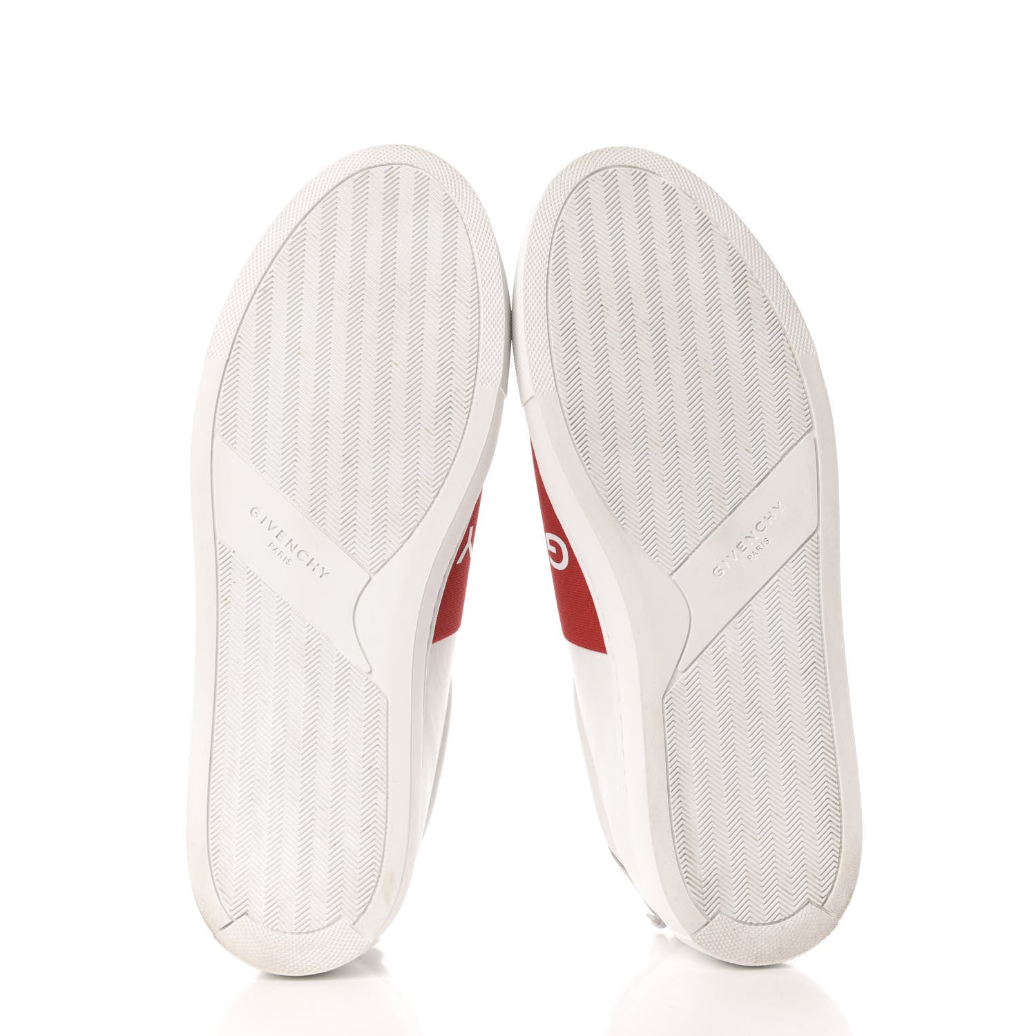 Givenchy Calfskin Band Logo Womens Urban Street Sneakers 42 White Red 5 of 8