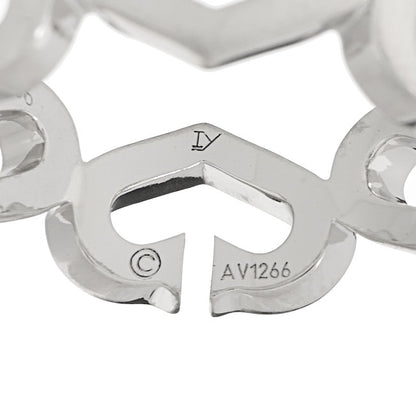 Cartier 18K White Gold Diamond Hearts and Symbols Ring 56 7.5 4 of 5