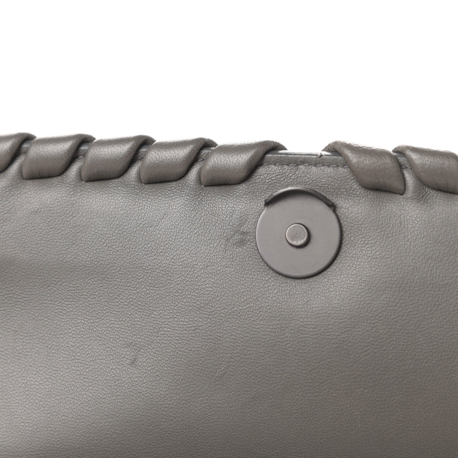 Bottega Veneta Nappa Intrecciato Baby Olimpia Shoulder Bag Steel 13 of 13