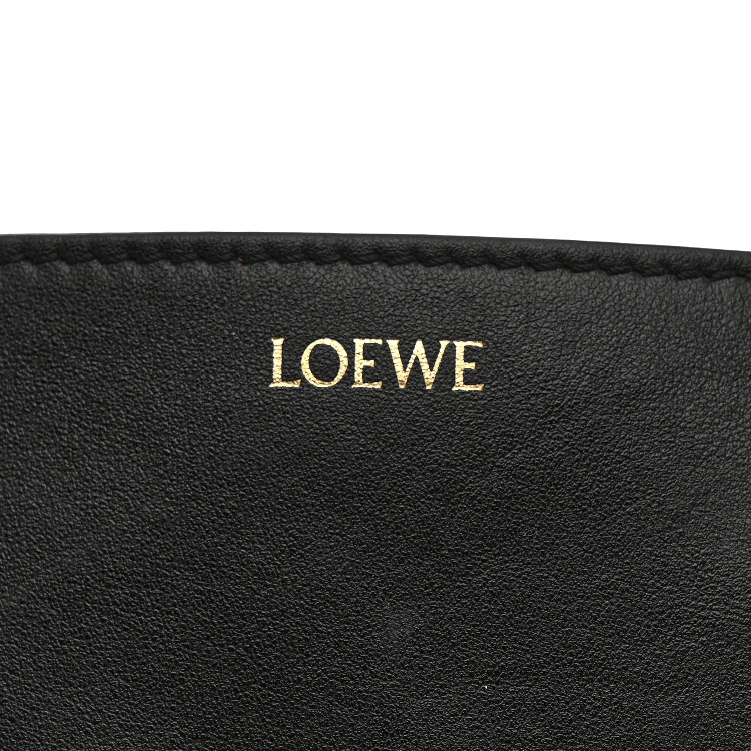 Loewe Shiny Calfskin Mini Puzzle Fold Tote Black 6 of 14