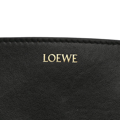 Loewe Shiny Calfskin Mini Puzzle Fold Tote Black 6 of 14