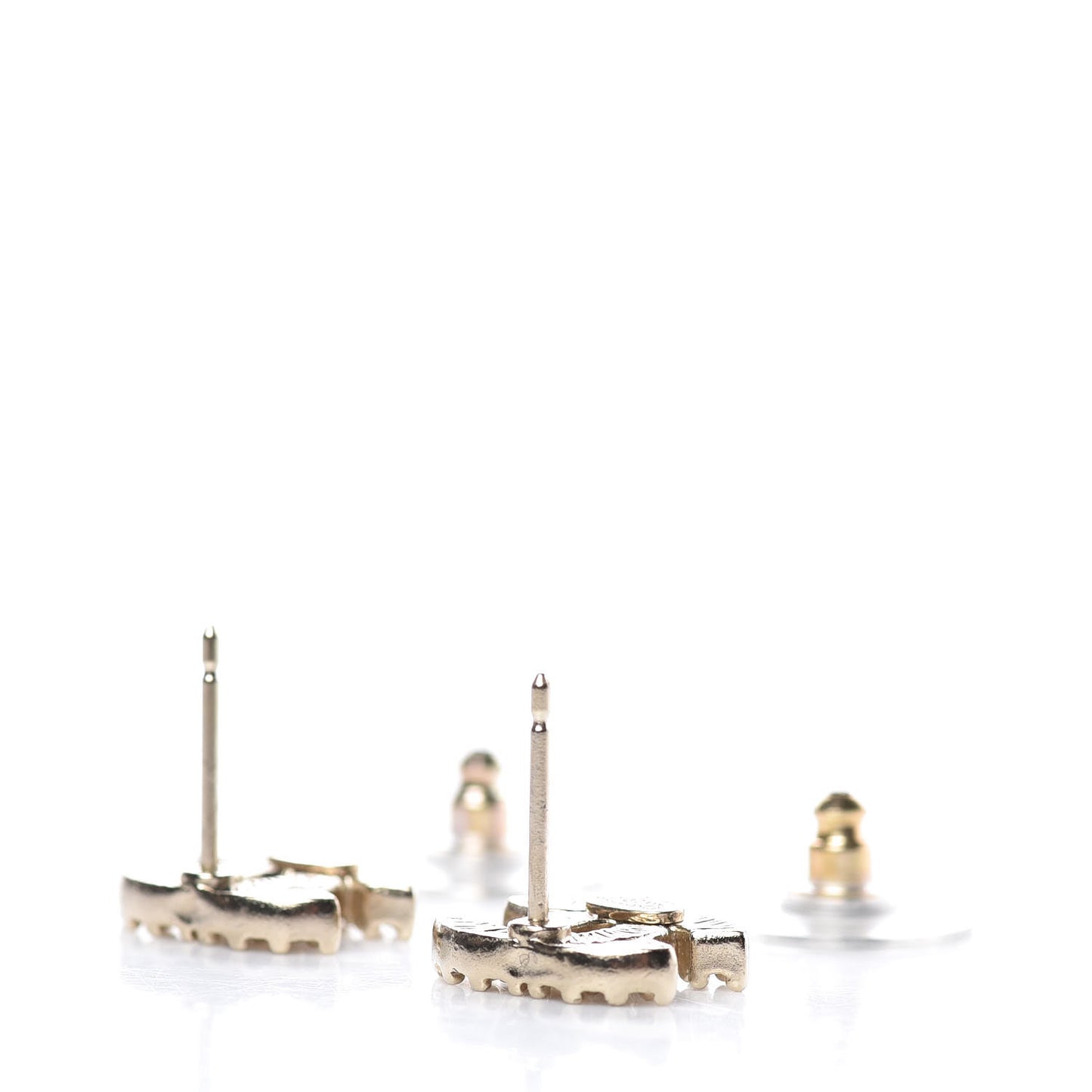 Crystal CC Earrings Gold