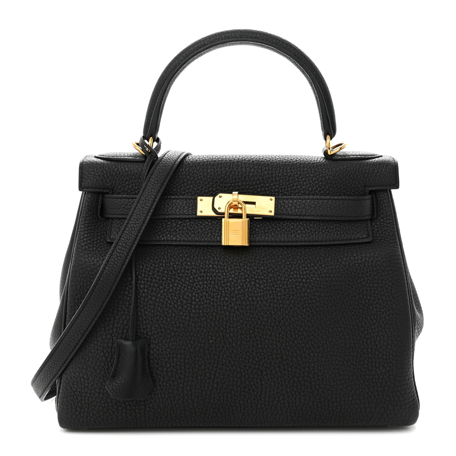 Hermes Togo Kelly Retourne 28 Black 1 of 11