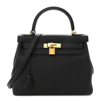 Hermes Togo Kelly Retourne 28 Black 1 of 11