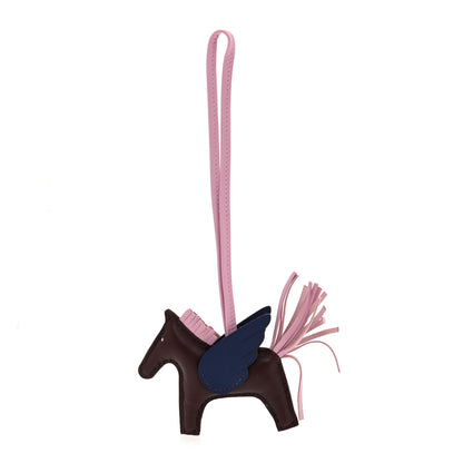 Hermes Milo Lambskin Grigri Rodeo Pegase Horse Bag Charm PM Rouge Sellier Mauve Sylvestre Bleu Saphir 1 of 5
