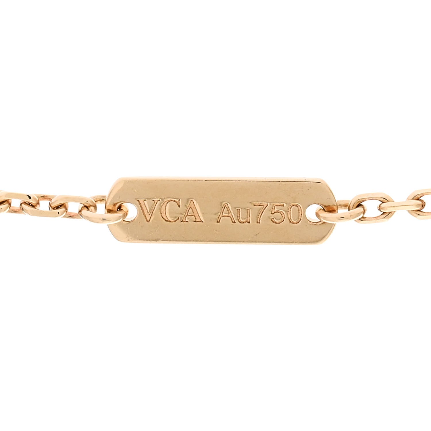 Van Cleef & Arpels 18K Yellow Gold Vintage Alhambra Pendant Necklace 5 of 6