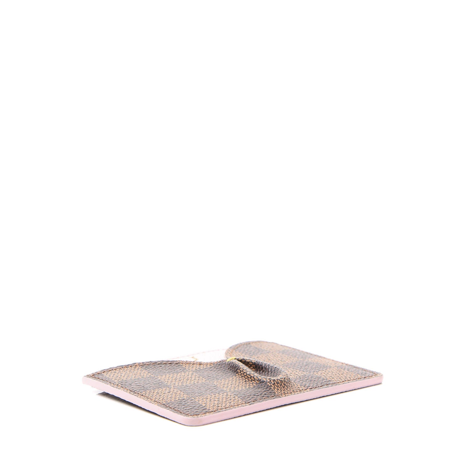 Louis Vuitton Damier Ebene Caissa Card Holder Rose Ballerine 4 of 8