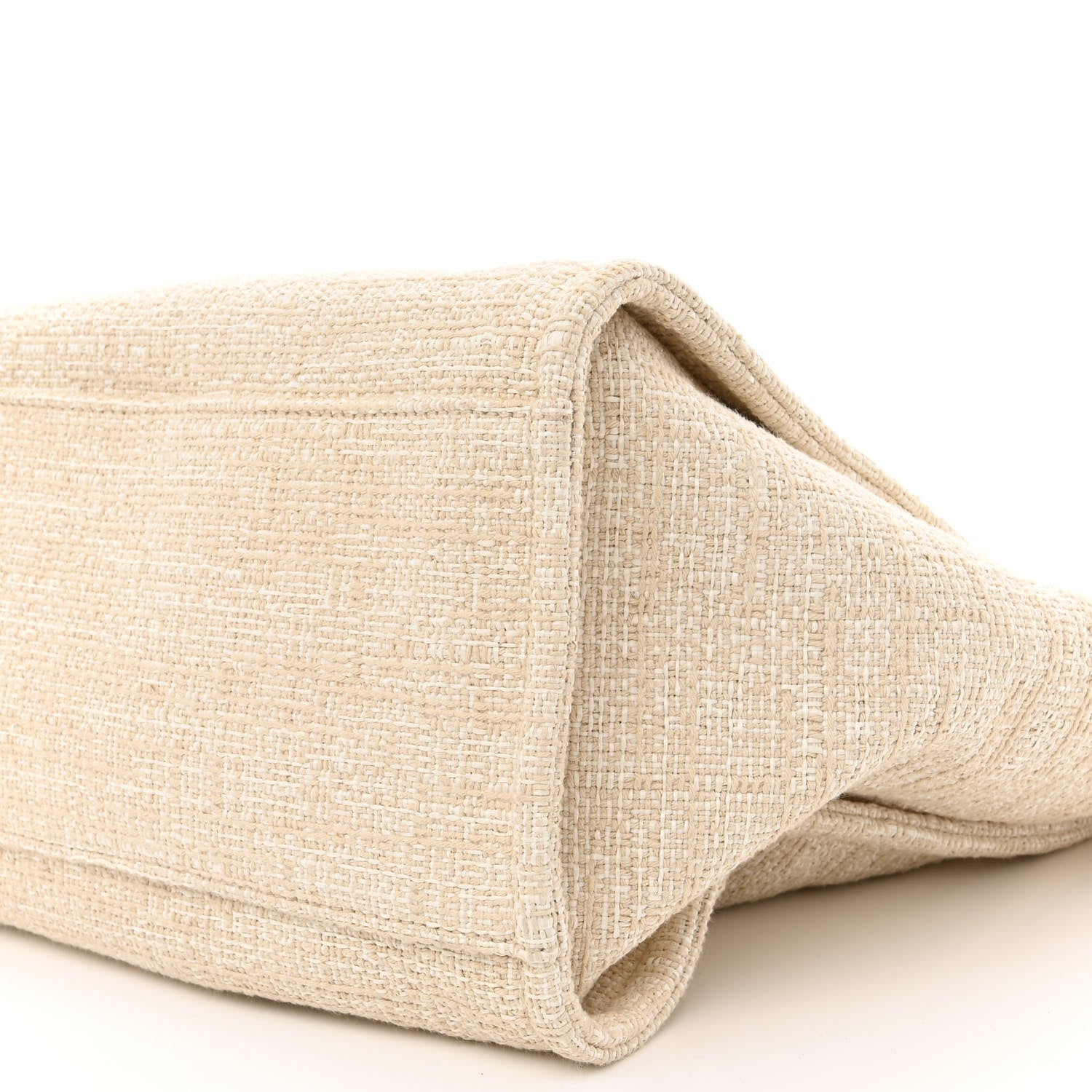 Chanel Canvas Medium Deauville Tote Light Beige 10 of 10