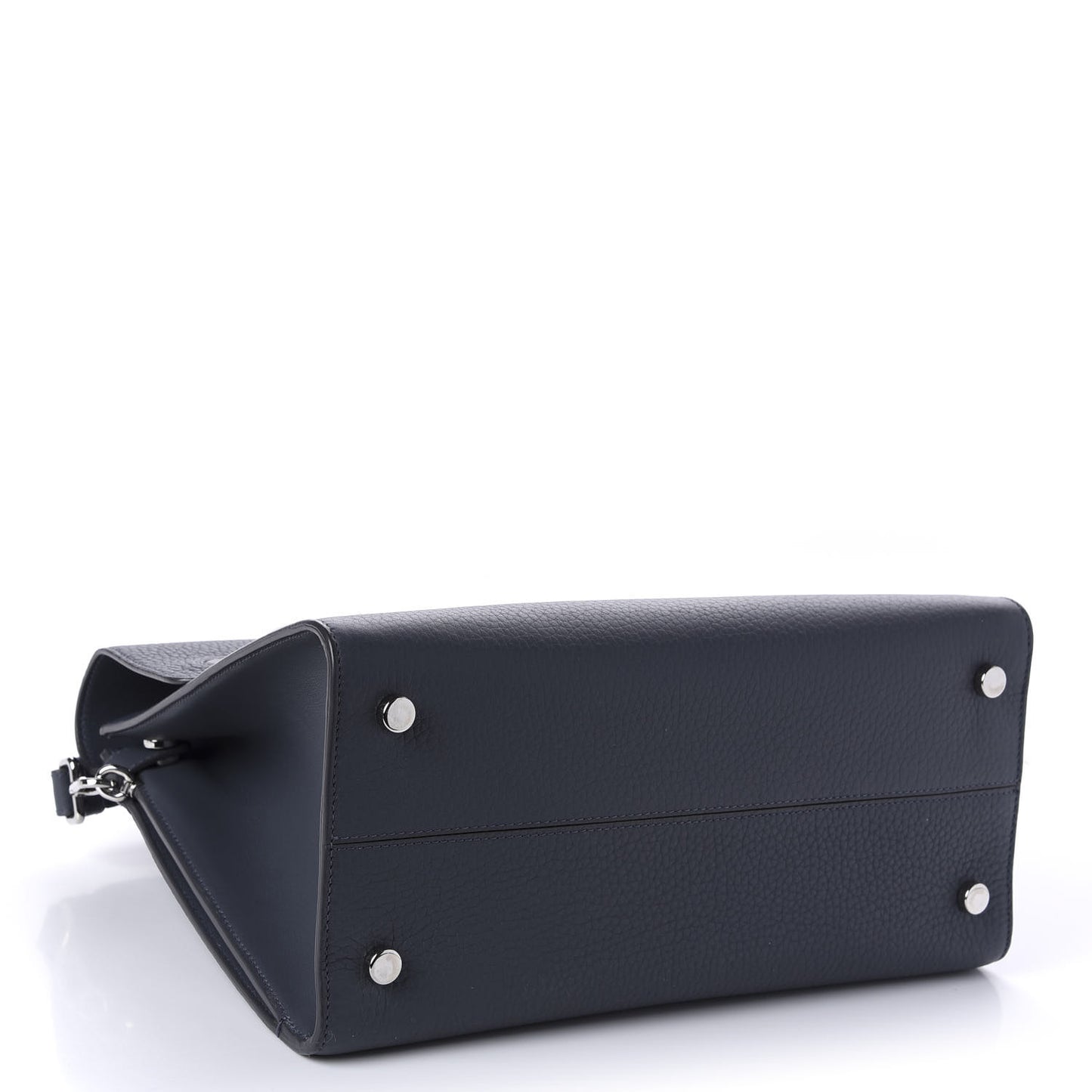 Calfskin Medium Diorever Flap Meteorite Grey
