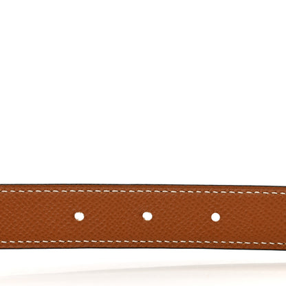 Hermes Epsom Swift 24mm Mini Constance H Belt 75 30 Gold Black 4 of 5
