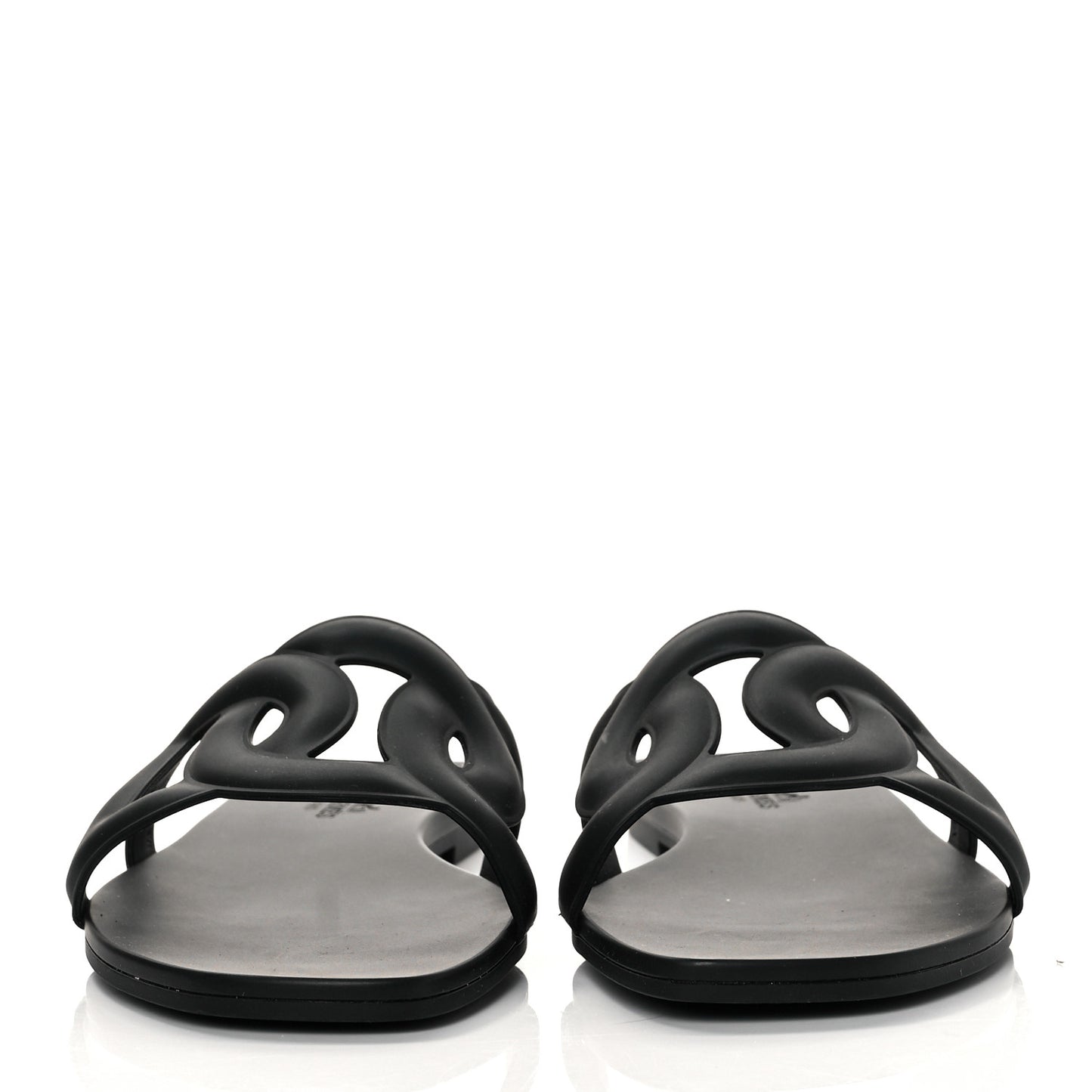 Rubber Aloha Sandals 38 Black