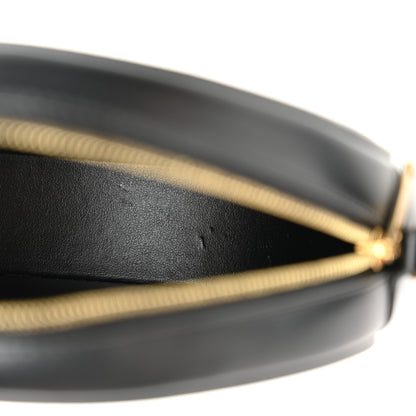 Celine Smooth Calfskin Cuir Triomphe Oval Bag Black 11 of 12