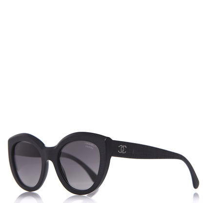 Chanel Acetate Polarized Butterfly Signature Sunglasses 5331 Black 1 of 8