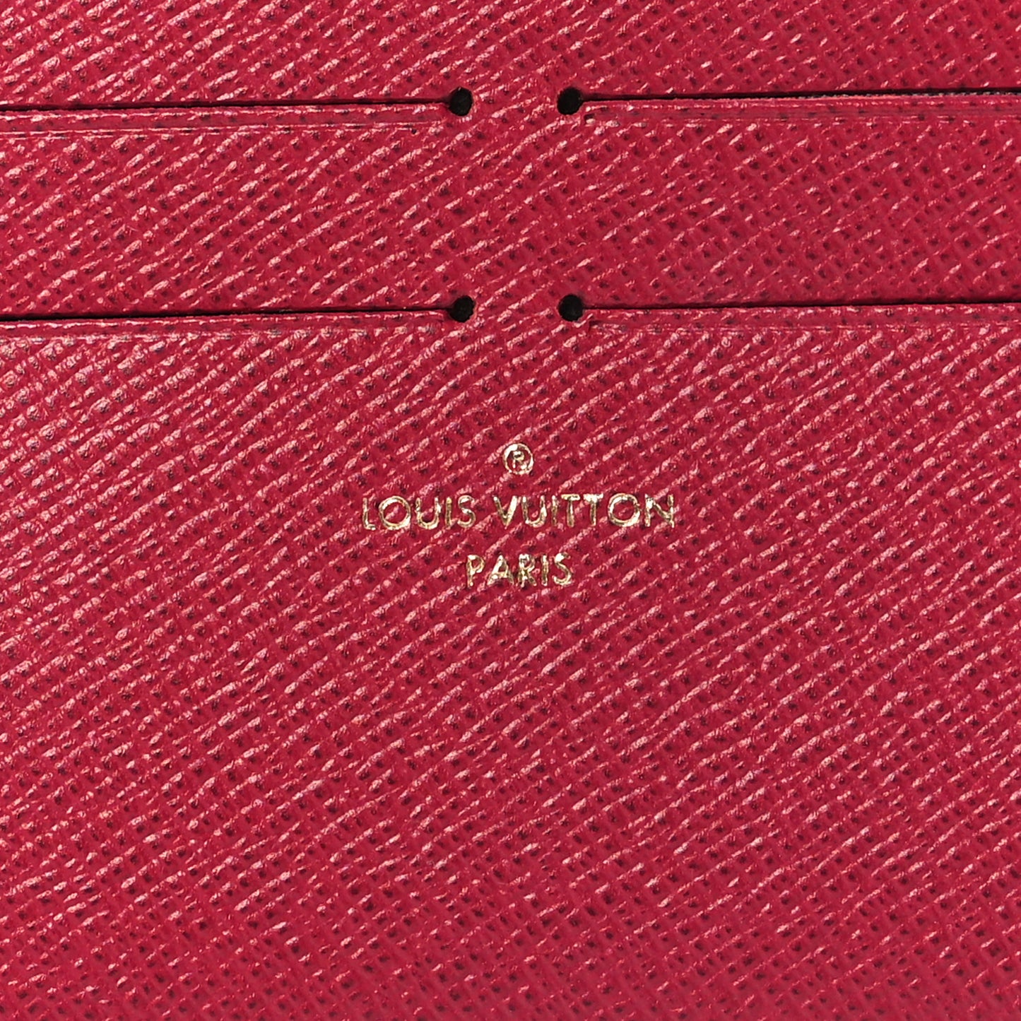 Calfskin Felicie Card Holder Insert Fuchsia