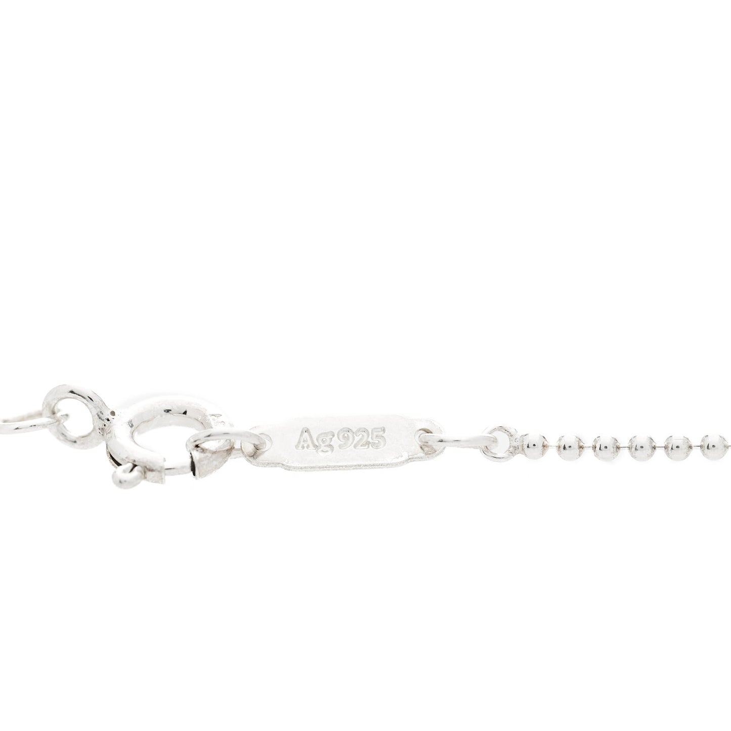 Sterling Silver 1.2mm Bead Chain Necklace 18"