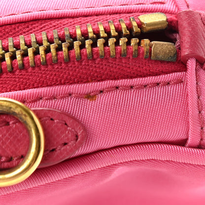 Prada Tessuto Nylon Bow Camera Bag Begonia 12 of 14