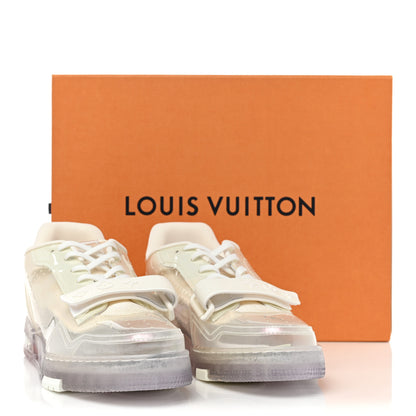 Louis Vuitton Mix Materials Transparent Monogram Mens LV Trainer Sneakers 8 White 11 of 11