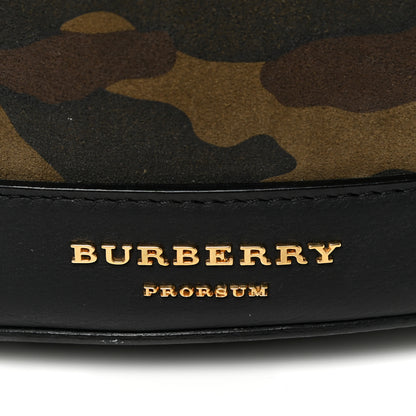 Burberry Calfskin Suede Camouflage Hobo Bag Multicolor 11 of 21