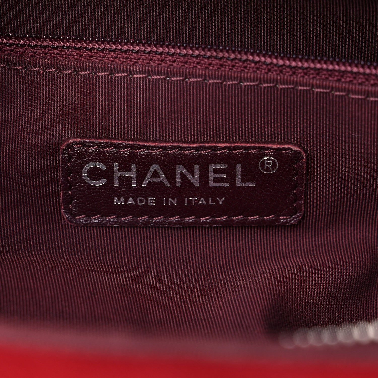 Chanel Calfskin Caviar Quilted Large Shopping Tote Red 7 of 16