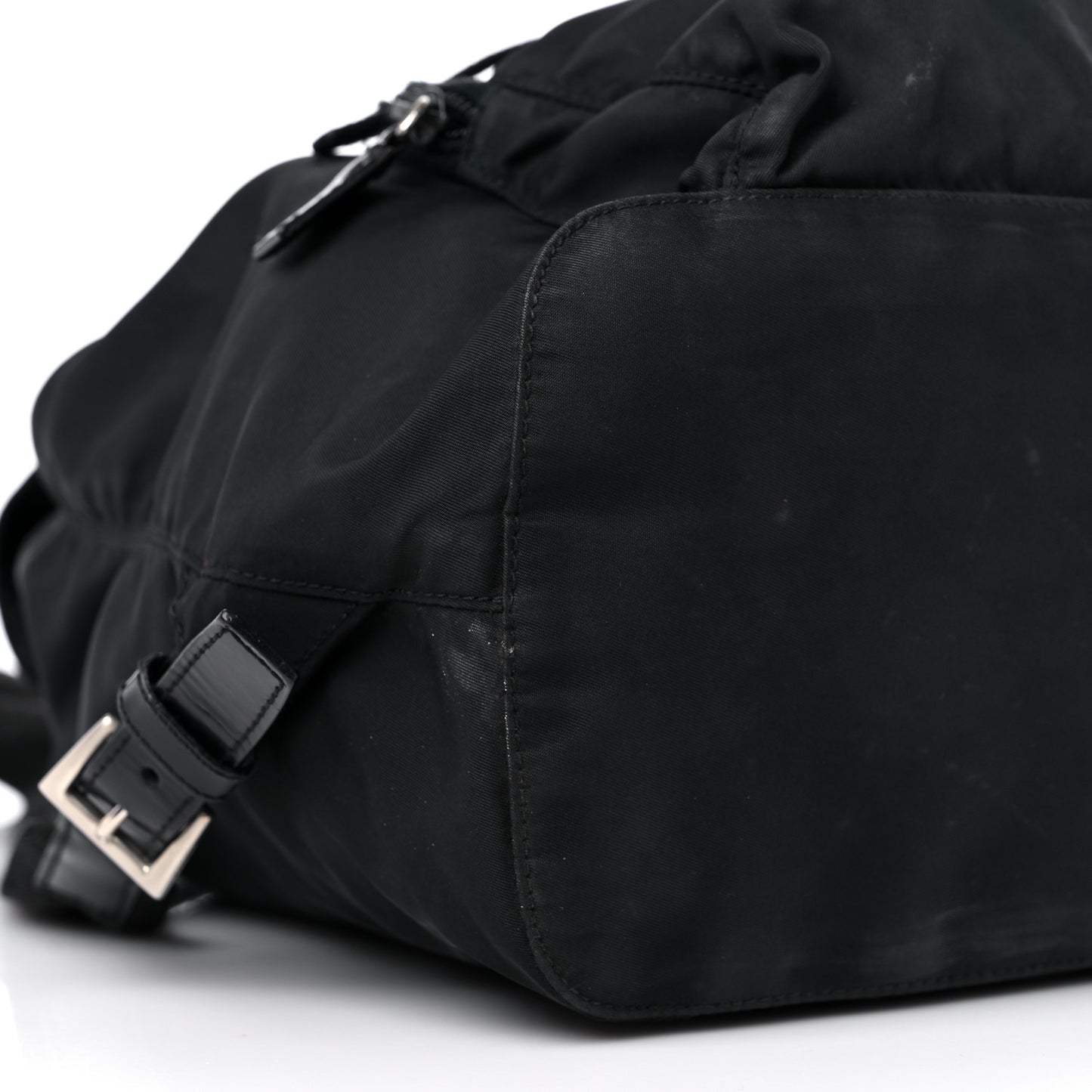 Nylon Vela Cinch Backpack Black