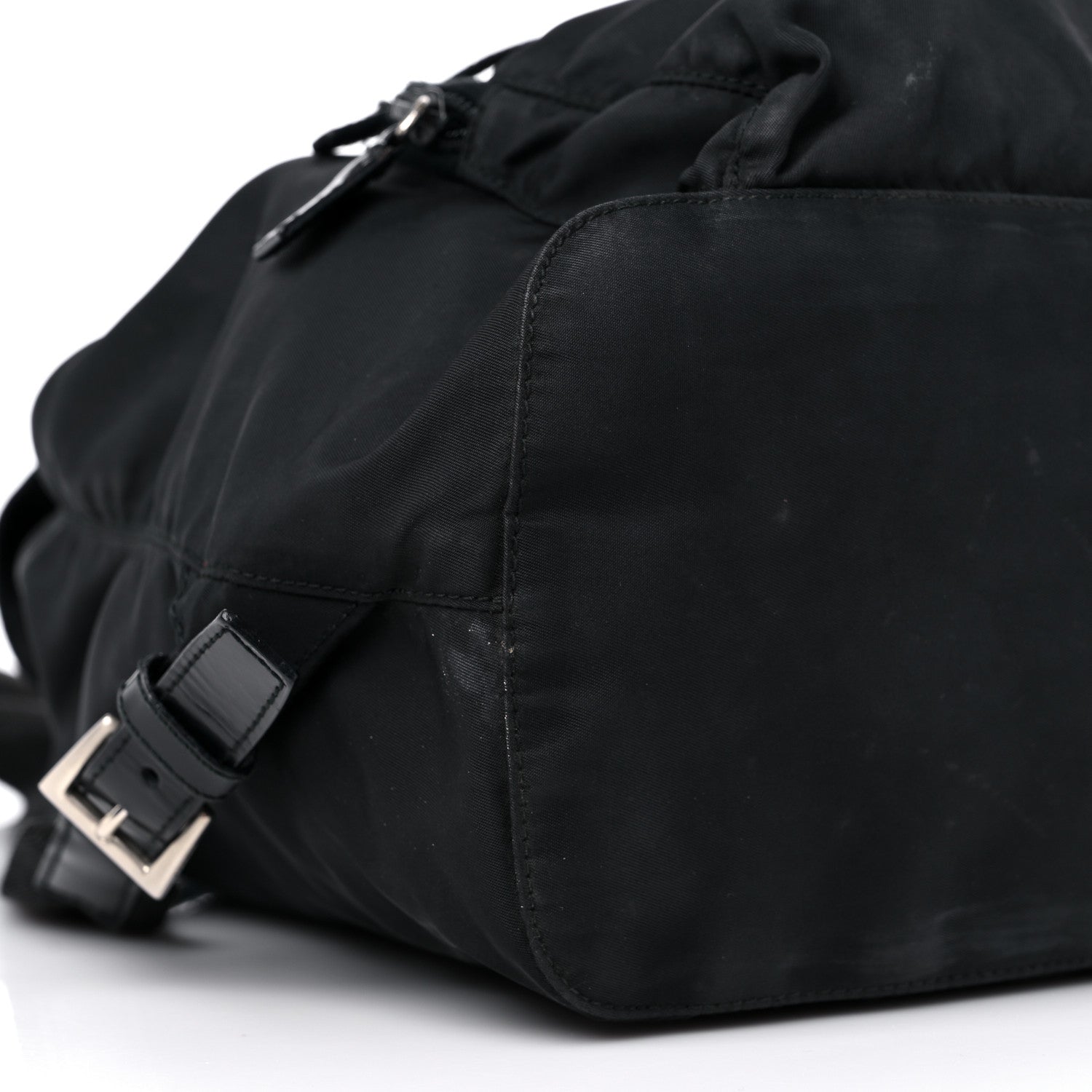 Prada Nylon Vela Cinch Backpack Black 7 of 14