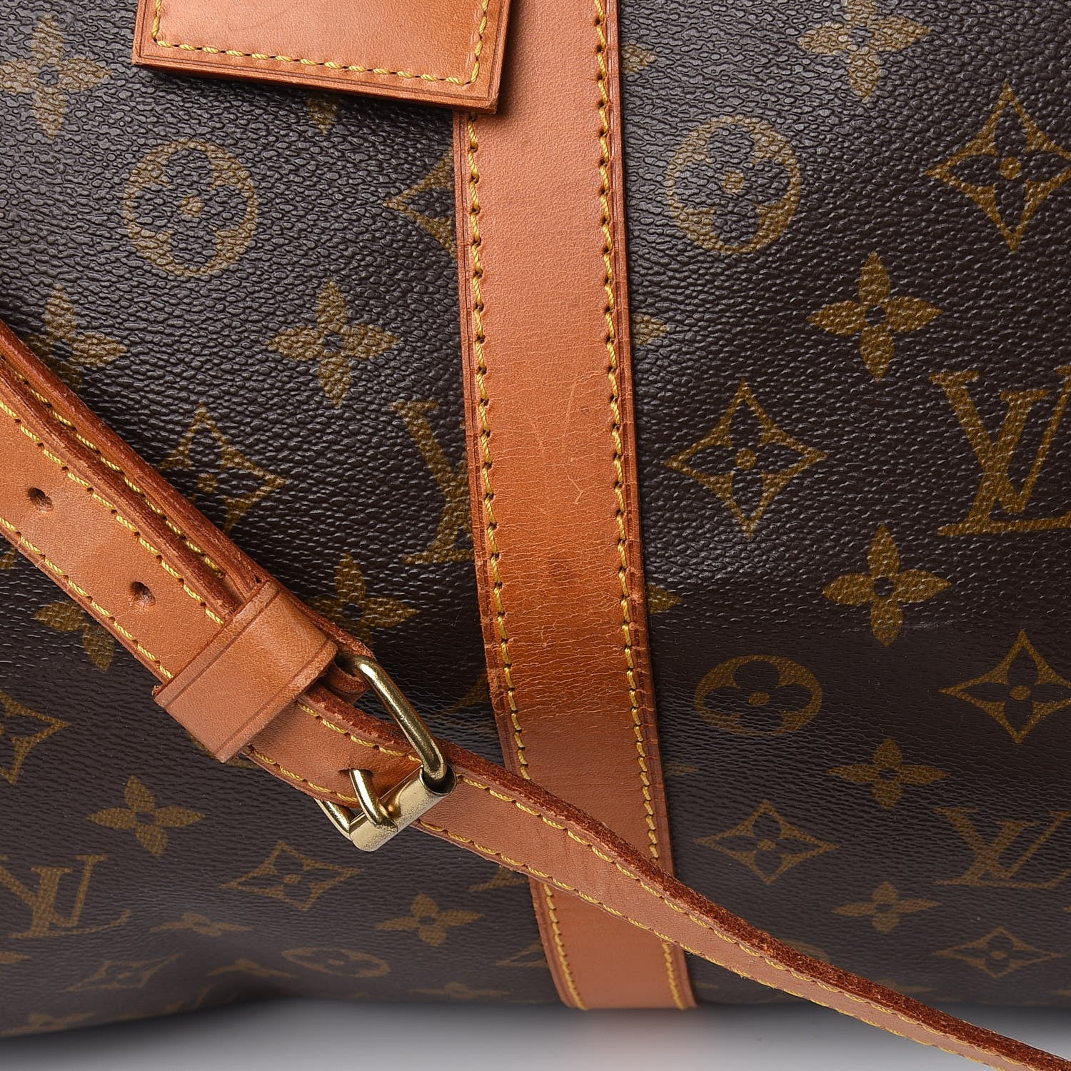 Louis Vuitton Monogram Keepall Bandouliere 55 10 of 19